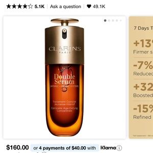 Clarins double serum